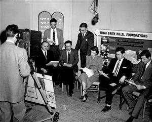 George Washington University Hillel students perform "Purim Goes to College" on WTTG television in 1952.