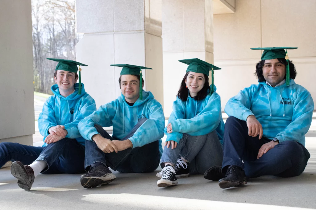George Mason University Hillel students at their graduation.