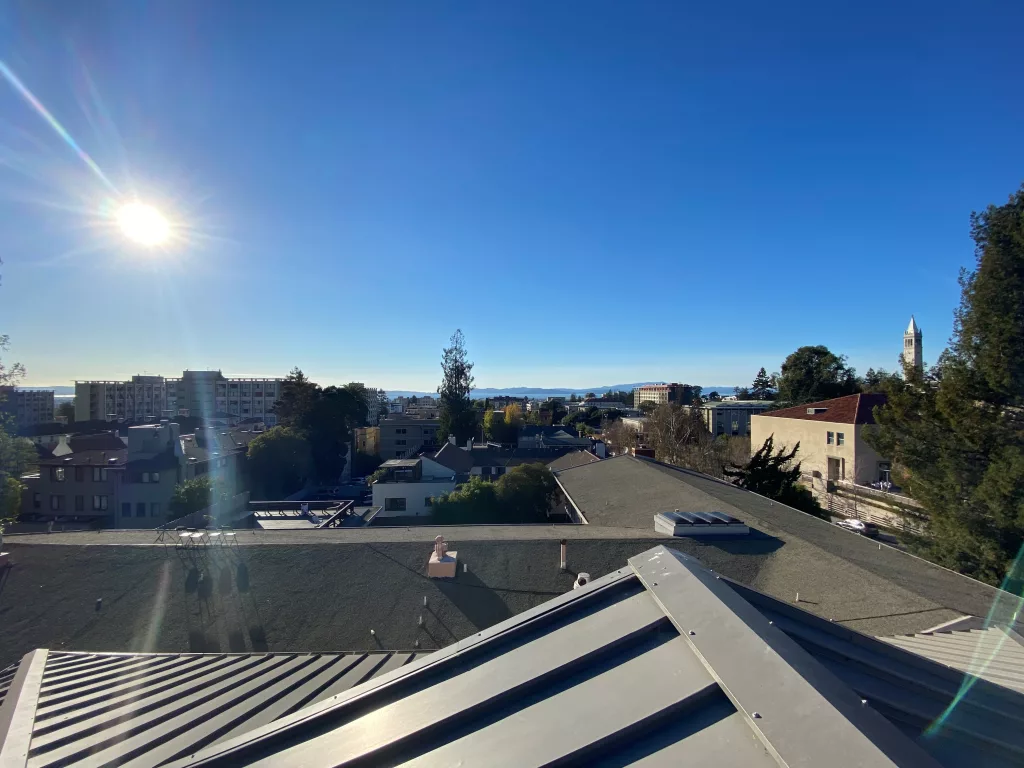 The roof at Berkeley Hillel