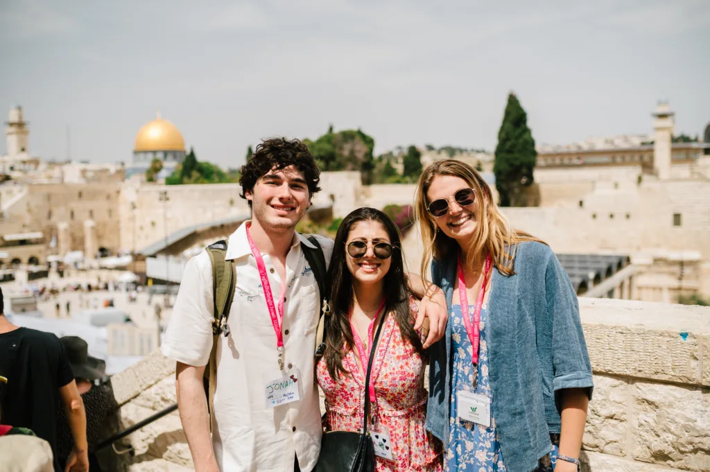 Students on a Hillel: Birthright Israel trip