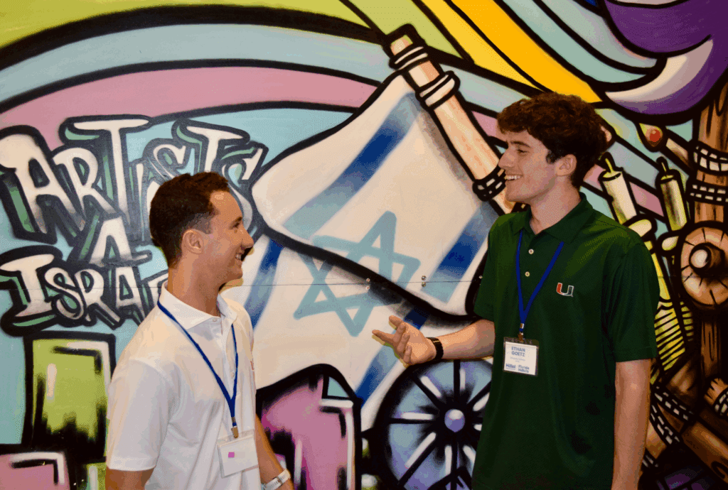 Student Leaders talking