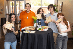 Students celebrating Passover